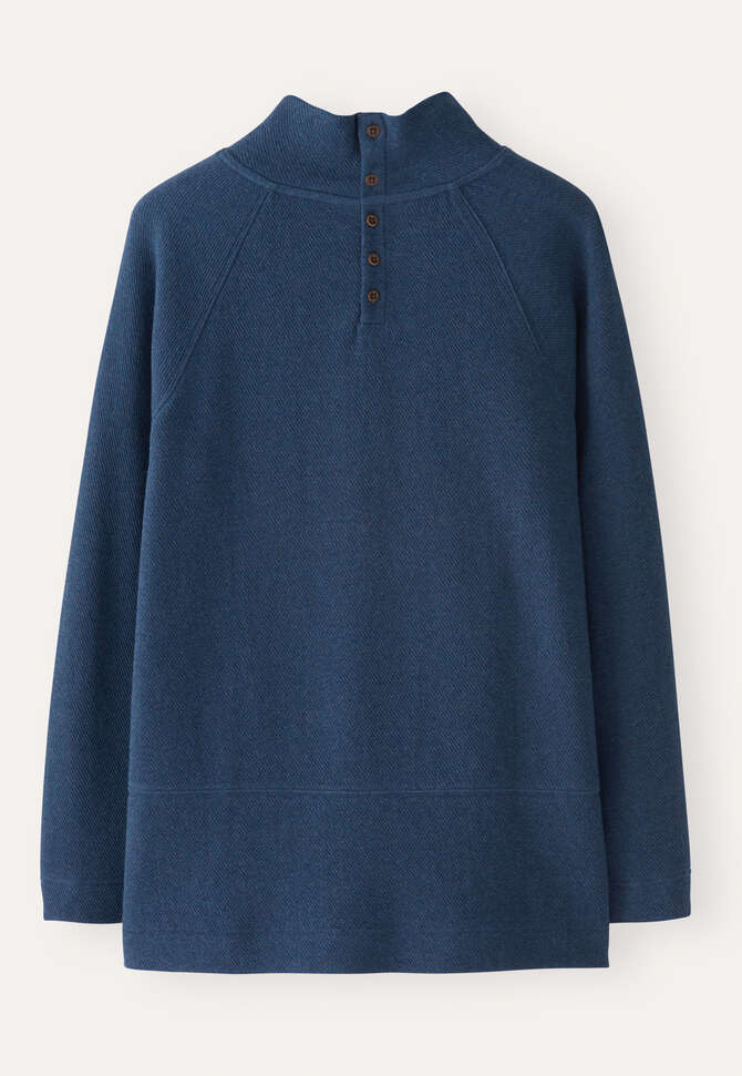 Tunika mit Trichterkragen, Dunkles Indigo, completeTheLook