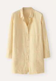 Lange Bluse, Pastellgelb, webstill