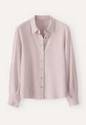 Bluse mit geschwungenen &Auml;rmeln, Orchideenrosa, webstill