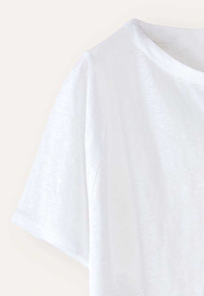 Jersey-Top mit gekn&ouml;pfter Schulter, Wei&szlig;, completeTheLook