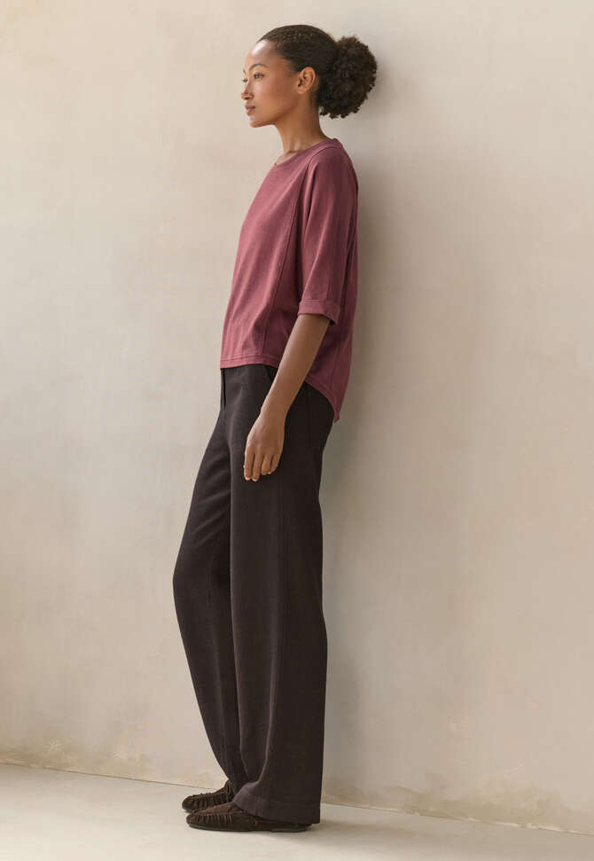 Top mit Teilungsn&auml;hten, Maulbeerrot, completeTheLook