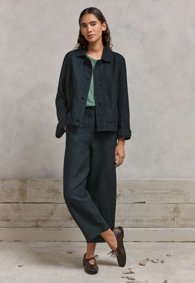 Kastige Jacke, Dunkles Petrol, completeTheLook