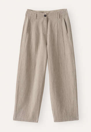 Barrel-Leg-Hose, Nerz, webstill