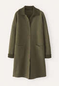 Wollwalk-Coatigan, Khaki, webstill