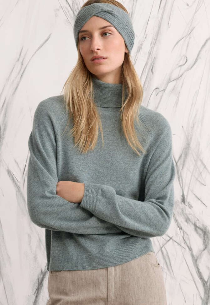 Stirnband mit Knoten, Lagune, completeTheLook