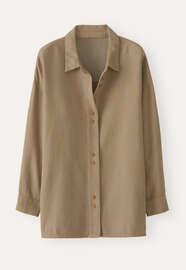 Overshirt, Kamelgrau, webstill