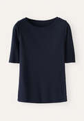 Geripptes Jersey-Oberteil, Tinte, webstill