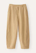 Barrel-Leg-Hose, Weizengelb, webstill
