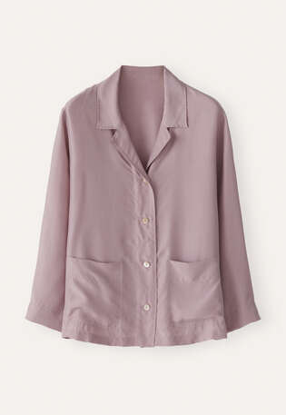 Pyjama aus Seide, Zartes Mauve, webstill