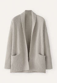 Gestrickte Jacke, Rehbraun, webstill