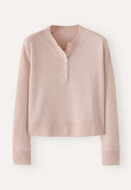 Pullover mit Knopfleiste, Grauros&eacute;, webstill