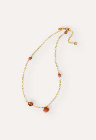 Halskette, Gold, webstill