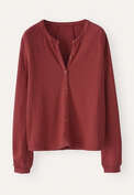 Jersey-Bluse, Cranberry, webstill
