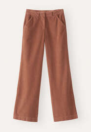 Hose mit weitem Bein, Dunkles Terrakotta, webstill