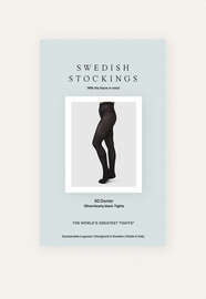 Halbtransparente Strumpfhose, Fast Schwarz, webstill