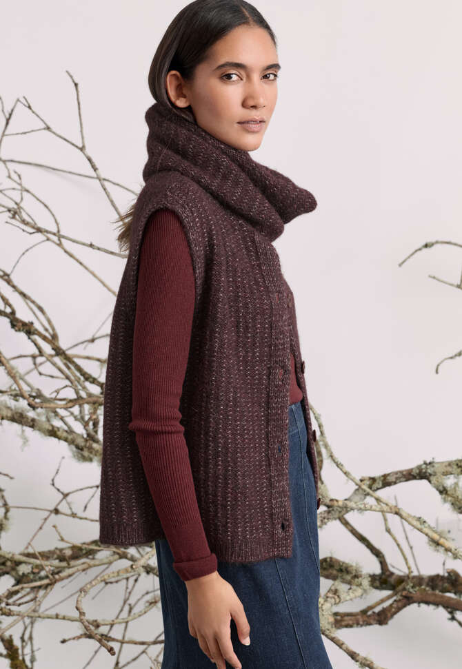 Strick-Snood, Maronenbraun, completeTheLook