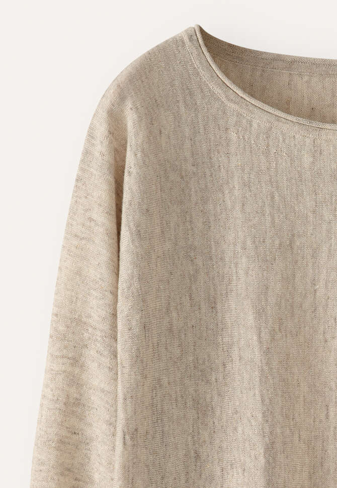 Pullover mit Dolman-&Auml;rmeln, Natur meliert, completeTheLook