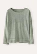 Pullover mit Dolman-&Auml;rmeln, Salbei meliert, webstill