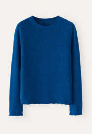 Lang&auml;rmeliger Pullover, Indigo, webstill