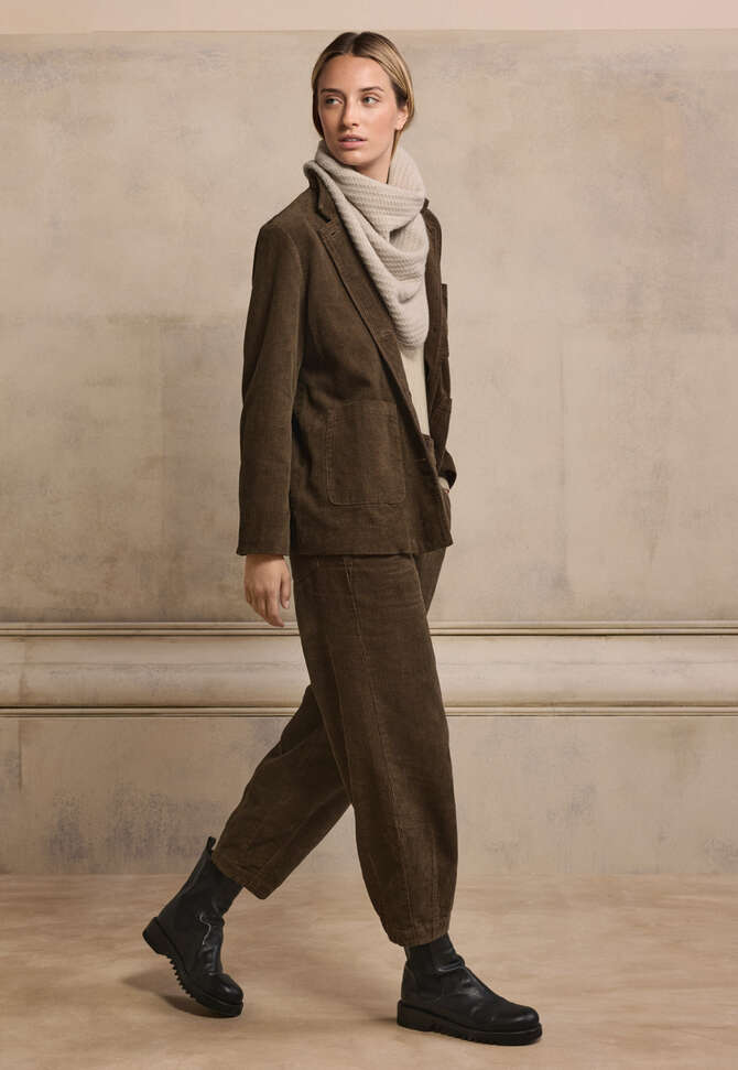 Jacke mit aufgesetzten Taschen, Torf, completeTheLook