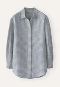 Bluse mit Vichy-Karo, Natur/Ozean, webstill