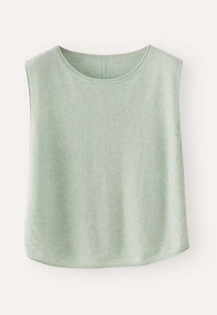 &Auml;rmelloser Strickpullover, Zartes Mint, webstill