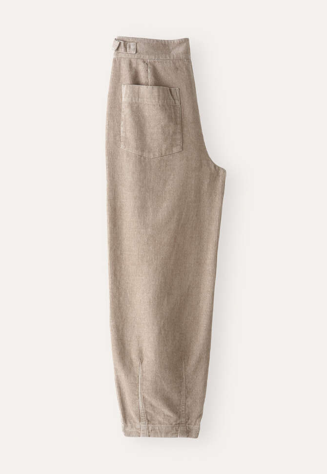 K&uuml;rzere Hose aus Cord, Haferbeige, completeTheLook