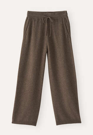 Strickhose, Erdbraun, webstill