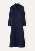 Kleid mit Eins&auml;tzen, Dunkles Indigo, webstill
