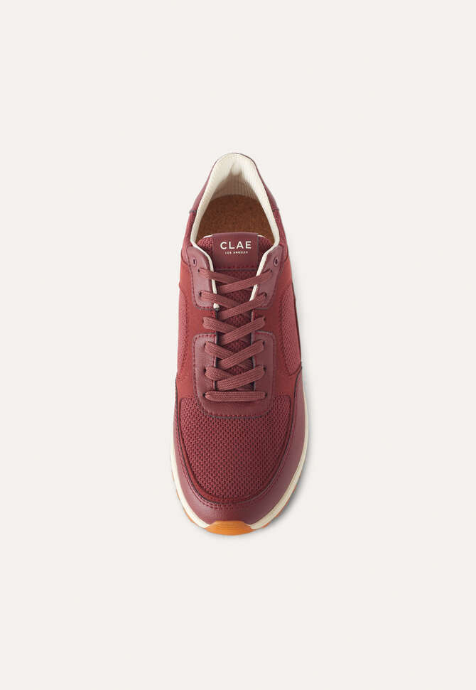 Schn&uuml;r-Sneaker, Bordeaux-Traube, completeTheLook