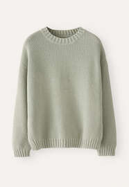 Perlmuster-Pullover, Blasses Mint, webstill