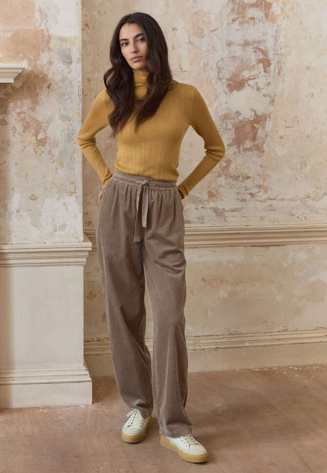 Gerippter Pullover, Honiggelb, completeTheLook
