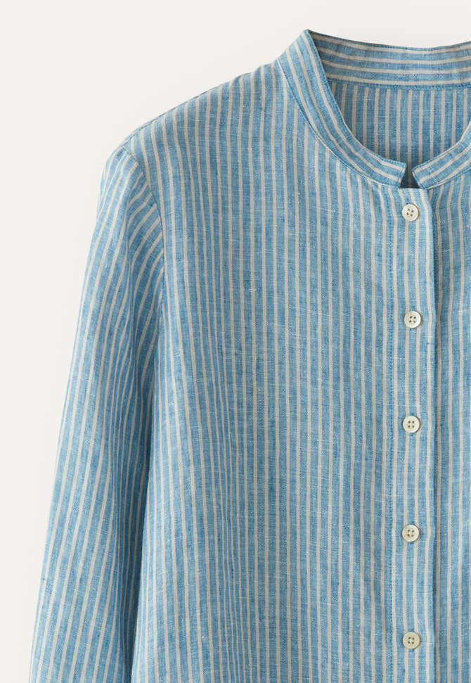 Gestreifte Bluse, T&uuml;rkis/Stein, completeTheLook