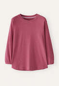 Gestreiftes Jersey-Oberteil, Rosa/Rot, webstill