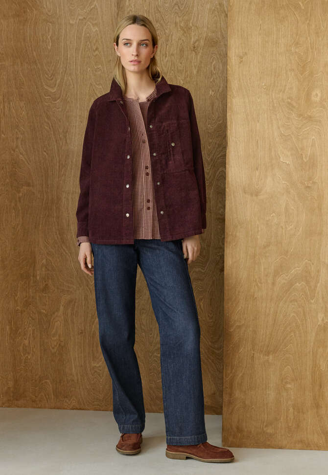 Cord-Overshirt, Zwetschge, completeTheLook