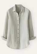 Overshirt aus strukturiertem Gewebe, Blasses Salbeigr&uuml;n, webstill