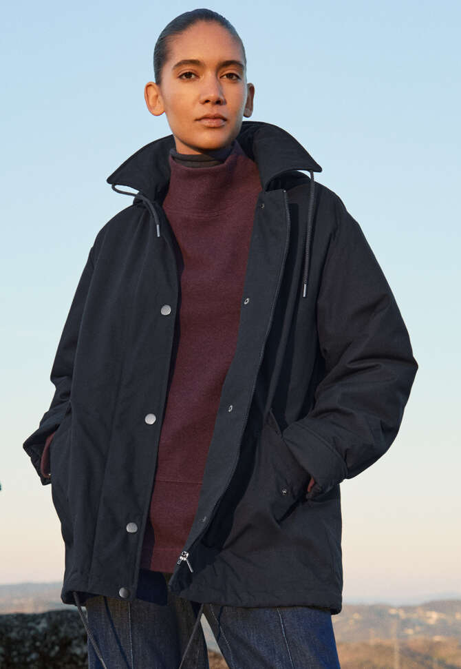 Beschichtete Jacke, Tinte, completeTheLook