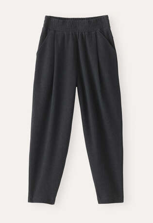 Jersey-Hose, Kohlschwarz, webstill