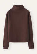 Trichterkragen-Sweatshirt, Portwein, webstill
