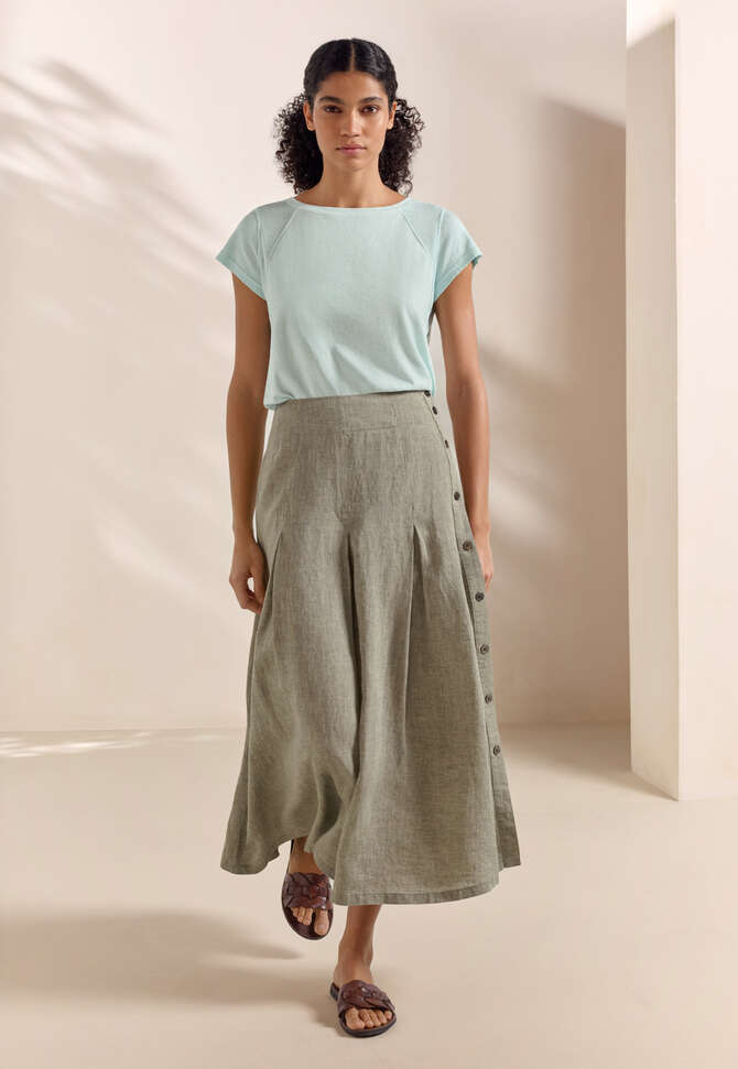 Faltenrock, Zartes Khaki, completeTheLook