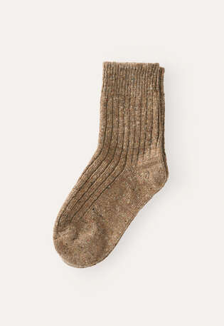 Donegal-Socken, Rehbraun/Braun, webstill