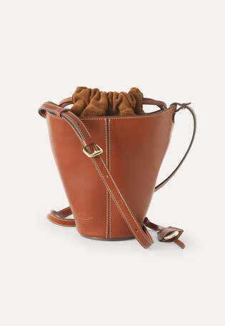 Kleine Tasche, Dunkles Lohbraun, webstill