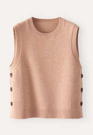 &Auml;rmelloser Pullover, Zartes Apricot, webstill