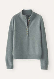 Pullover mit Kn&ouml;pfen, Lagune, webstill