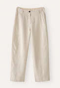 Barrel-Leg-Hose, Ecrugrau, webstill