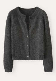 Cardigan mit Raglan&auml;rmeln, Kohlschwarz, webstill
