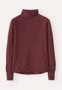 Pullover mit hohem Kragen, Cranberry, webstill