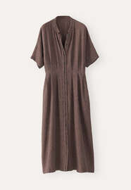 Durchgekn&ouml;pftes Kleid, Feige/Schwarz, webstill