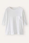 T-shirt mit Tasche, Wei&szlig;, webstill