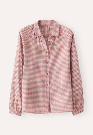 Kariertes Hemd, Rot/Creme, webstill